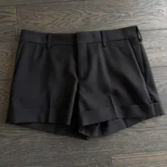 AD2011 11AW archive 2タックワイドウールカシミヤショーツ 黒 - メルカリ