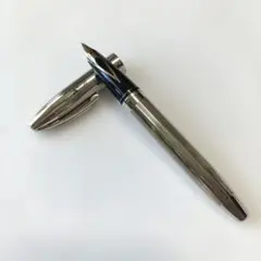 稀少USA製】シェーファー レガシー 万年筆 18K M 中字 黒×銀 - メルカリ