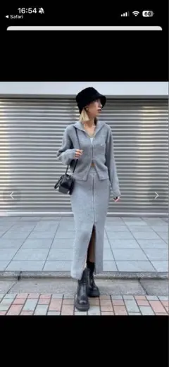 リブニット セットアップ