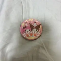 サンリオ 刺繍　缶バッジ　マイメロディ　クロミ