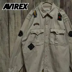 美品AVIREX デニムジャケットトラッカージャケット バックロゴ刺繍2nd