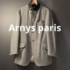 【極美品】ARNYS アルニス 長袖シャツ フランス製 綿100% ARNYS PARIS コットンオックスフォードシャツ ブルー04 C100