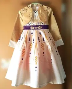 アナと雪の女王2 アナ ドレス コスチューム パニエ付き 150(表記は160)