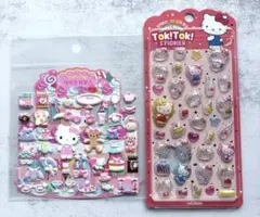 サンリオ 公式 TOKTOK 立体 ステッカー キティ　デコ シール　セット