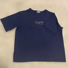 ロゴ半袖　ネイビー