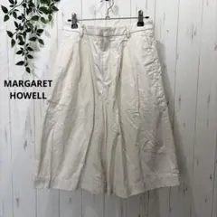MARGARETHOWELL♪アイボリー ハーフパンツ　バギーパンツ　サイズⅢのサムネイル