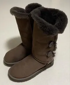 海*月様 UGG アグ オーストラリア ベイリーボタン ムートンブーツ ブラウン