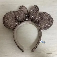 ミッキー耳風ブラウンカチューシャ