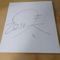 喜多村英梨さん 直筆サイン 色紙 - メルカリ