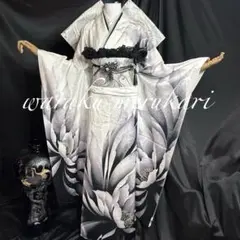 ♦︎銀彩白地振袖♦︎豪華振袖♦︎銀彩加工♦︎豪華刺繍♦︎大輪の花♦︎フルセット♦︎フルオーダー