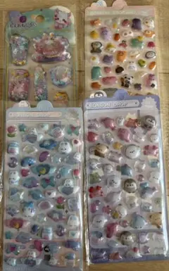 シール、4枚セット。ウォーターシール