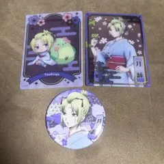 アニメジャパン AJ2026 銀魂　鶯 箔押しクリアカード 缶バッジ 月詠