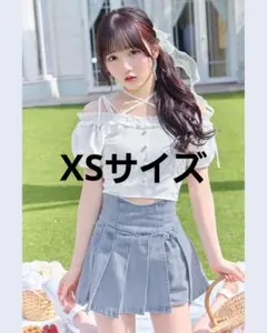 ミシェルマカロン　美脚デニムスカパン　ライトブルー　XSサイズ