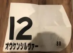 実使用 ゼッケン オウケンシルヴァー 競馬 JRA チャリティー 当選