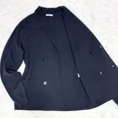 【近年モデル ウール100％✨】ユナイテッドアローズ ニットテーラード L 濃紺