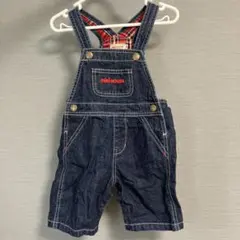 MIKI HOUSE デニムオーバーオール　 80