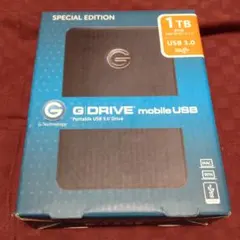 本日終了【未使用品】G-DRIVE 1TB 限定色ブラック