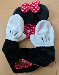 ミニーマウス マフラー キャップ