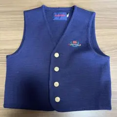 miki HOUSE ネイビー Vネックベスト