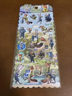 ズートピア ぷっくり立体シール　ディズニー