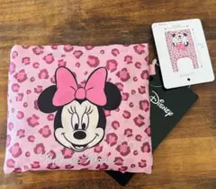 ディズニー　ミニーマウス エコバッグ　ヒョウ柄　ピンク　ミニーちゃん