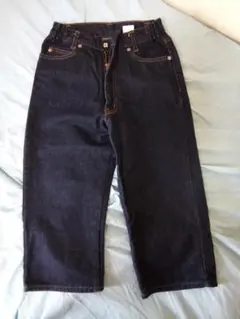 ダークブルーデニムパンツ (ゴム入りウエスト)サイズ150