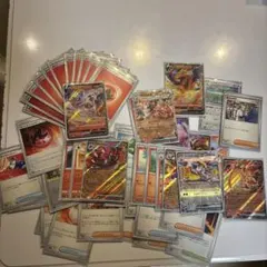 ポケモンカード　スリーブ付き　炎タイプ　セット売り