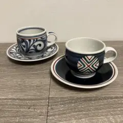 沖縄 やちむん 高江洲康次 カップ＆ソーサー 小さめサイズ 2客 - メルカリ