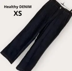 Healthy DENIM センタープレスストレートデニム XS 濃紺 美脚のサムネイル