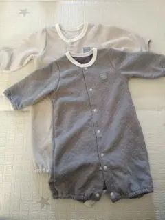 西松屋 前開きロンパース 50-60cm 2枚セット