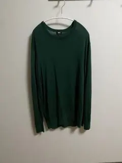 メリノクルーネックセーター ユニクロ