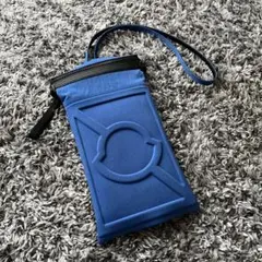 【美品！】モンクレール クレイググリーン ネックポーチ ジーニアス ロゴ ブルー