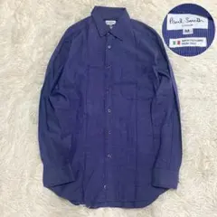 美品　ポールスミス LONDON シャツ ブルー　コットン　日本製 Mサイズのサムネイル