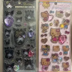 キラキララインストーンシール　キティ　クロミ　ステッカー　2点セット　正規品