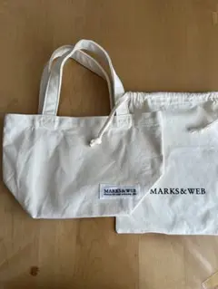 MARKS&WEB マークスアンドウェブ ミニトートバッグ 巾着袋 2点セット