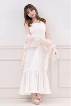 apres jour リボン刺繍キャミワンピース