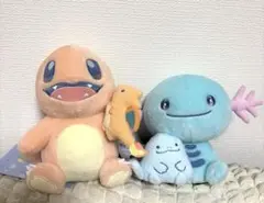 ポケットモンスター ポケモン ワッフル地　ぬいぐるみ 3コセット　バラ売り不可 ポケットモンスター ポケモン ワッフル地 ぬいぐるみ 3コセット バラ