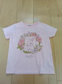 la poche biscuit ピンクうさぎ Tシャツ 120のサムネイル