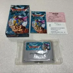新品電池 メンテナンス済 ドラゴンクエスト3 箱・説明書付 SFC
