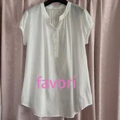 favori ホワイト 半袖 ブラウスのサムネイル