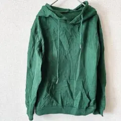 ◎SHEIN【XS】緑 フード付きパーカー 長袖 レディース 冬 裏起毛