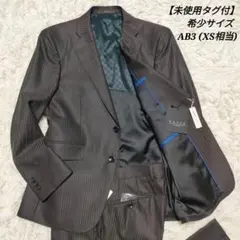 未使用タグ付　希少サイズ　AB3　PAZZOcollection　光沢感　スーツ