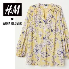 【希少】H&M x ANNA GLOVER 花柄 スキッパーブラウスのサムネイル