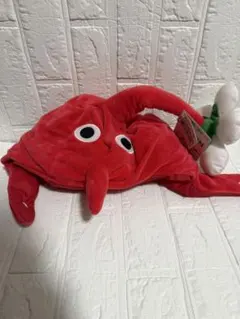 タグ付き　ピクミン　赤ピクミン　なりきり帽子　被りもの