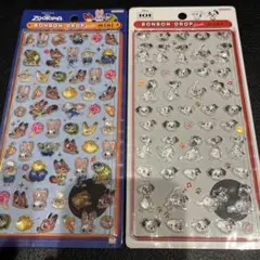 ディズニーボンボンドロップシールミニ　ズートピア　101匹わんちゃん