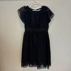 お値下げしました。 キャサリンコテージ　120 黒のドット柄ワンピース