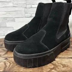 PUMA プラットフォーム チェルシーブーツ 22.5cm スエード 厚底