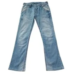 良品 ハイダウェイ ニコル ストレッチ シューカット フレア デニム 44