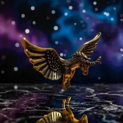 真鍮　ペガサス　ユニコーン風　オブジェ　置物