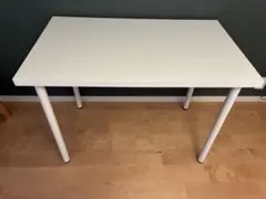 【都内引取り/３月末まで】IKEA シンプルな白テーブル